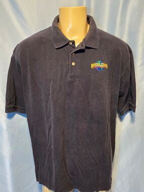 Universal Studios Polo Shirt Faded Black